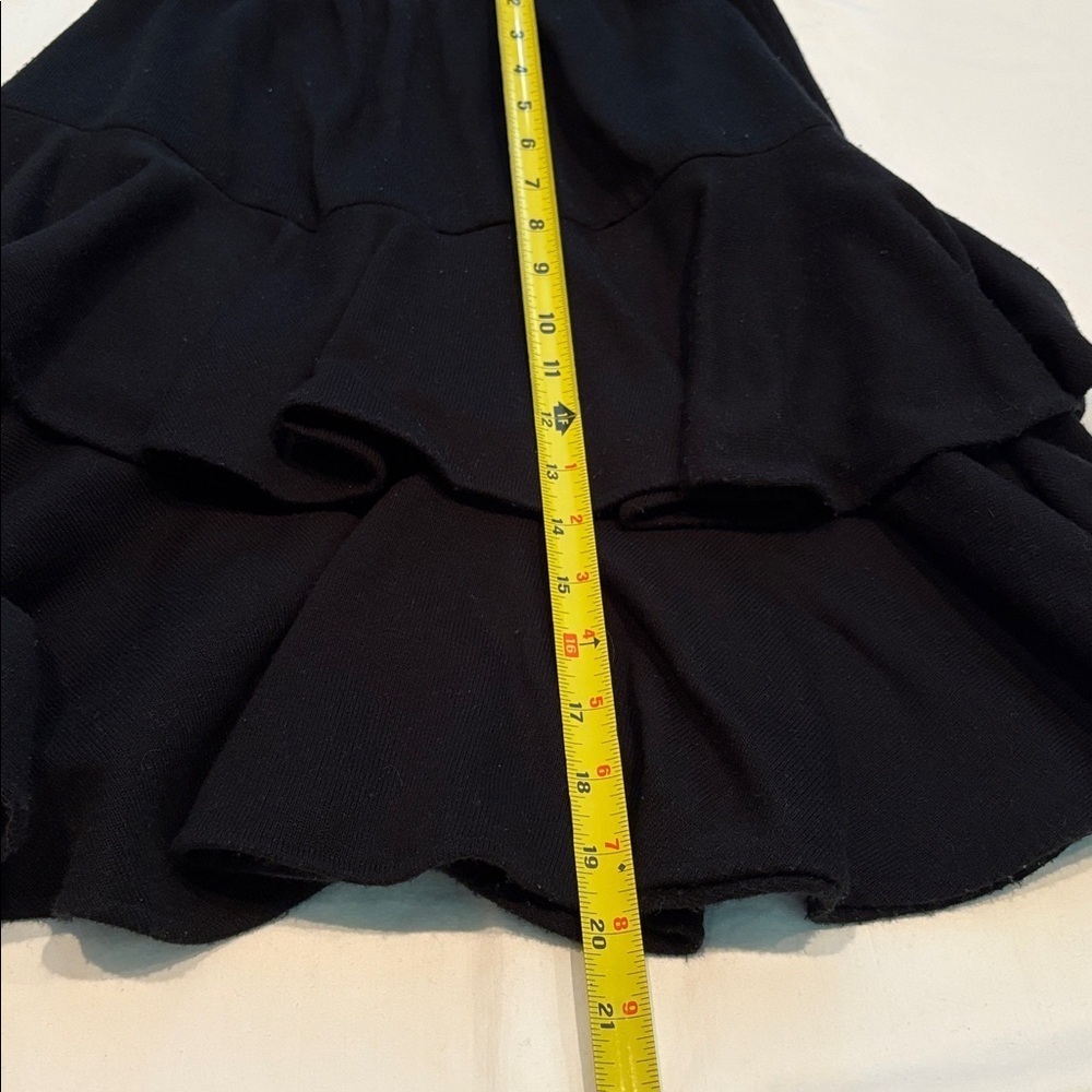 Vintage Dress Code Brand Two Piece Black Sweater Top with Ruffle Skirt. 9/10 - Picture 10 of 12